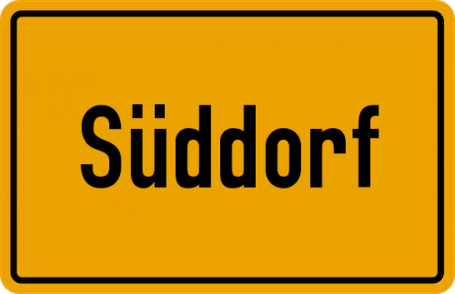 Ortsschild Süddorf