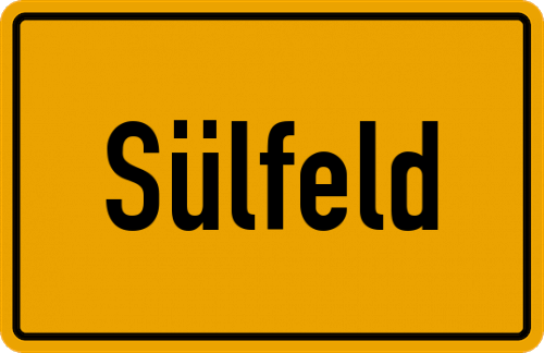 Ortsschild Sülfeld, Kreis Gifhorn