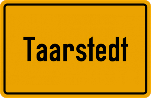 Ortsschild Taarstedt