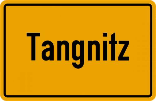 Ortsschild Tangnitz