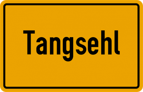 Ortsschild Tangsehl