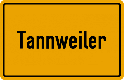 Ortsschild Tannweiler