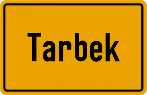 Ortsschild Tarbek