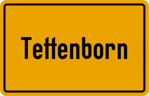 Ortsschild Tettenborn