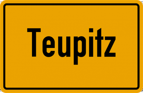 Ortsschild Teupitz