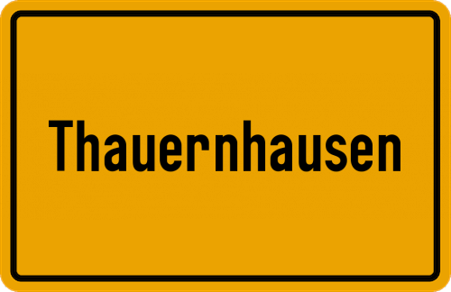 Ortsschild Thauernhausen, Chiemsee