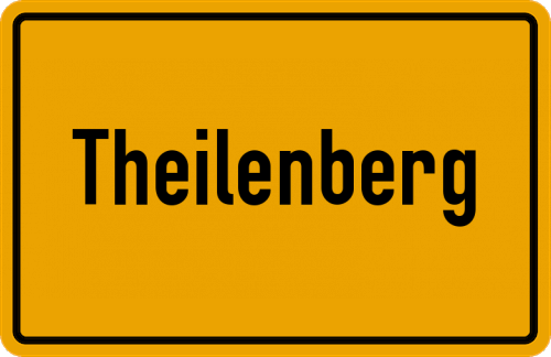 Ortsschild Theilenberg
