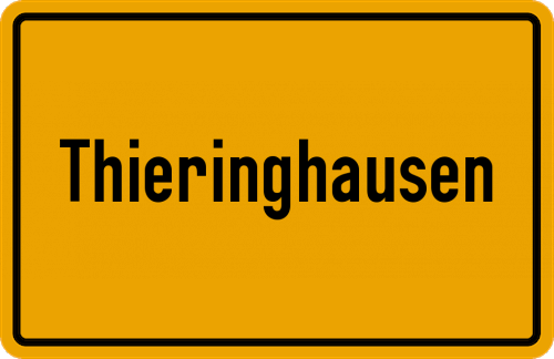 Ortsschild Thieringhausen