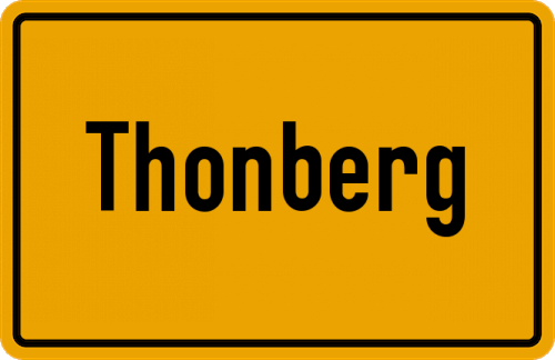 Ortsschild Thonberg