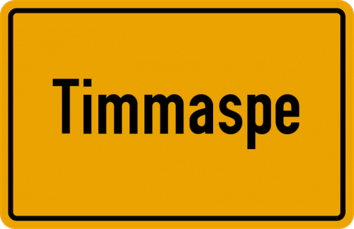 Ortsschild Timmaspe