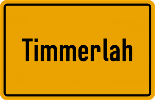 Ortsschild Timmerlah