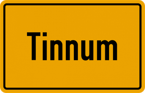 Ortsschild Tinnum