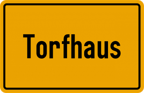 Ortsschild Torfhaus, Harz
