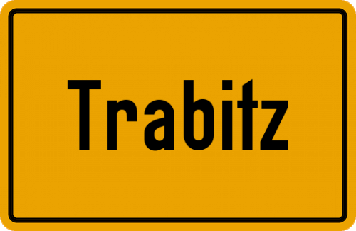 Ortsschild Trabitz, Oberpfalz