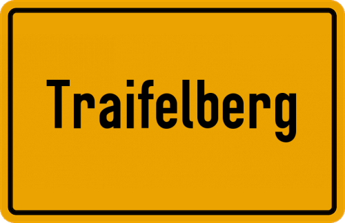 Ortsschild Traifelberg