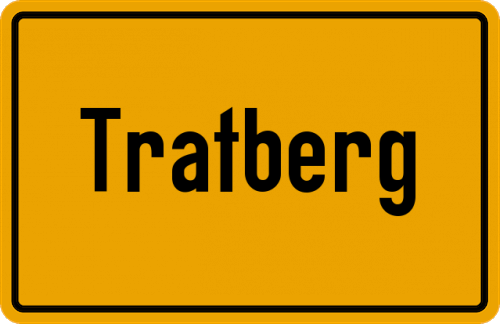 Ortsschild Tratberg