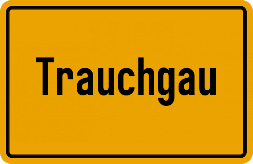 Ortsschild Trauchgau