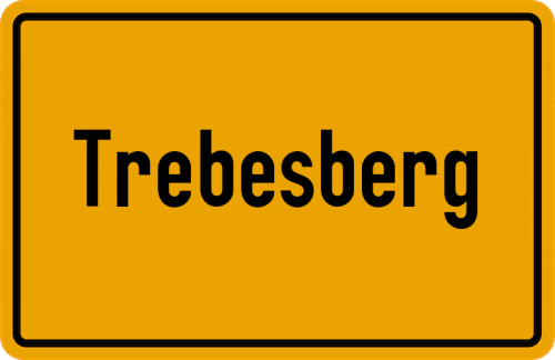 Ortsschild Trebesberg