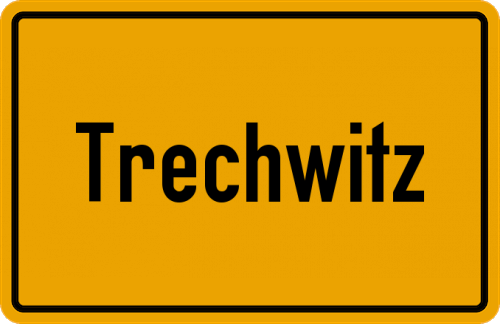 Ortsschild Trechwitz