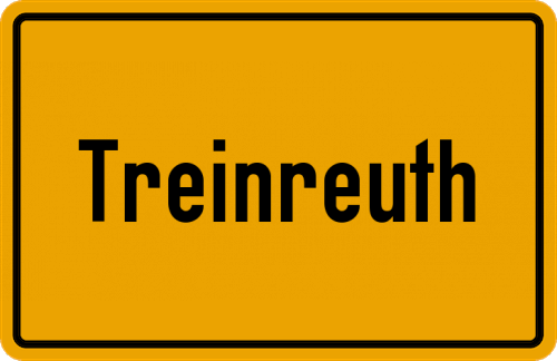 Ortsschild Treinreuth