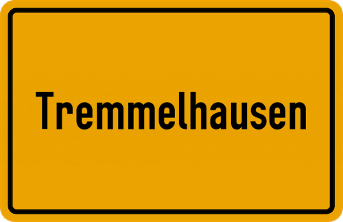 Ortsschild Tremmelhausen