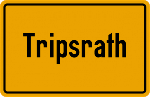 Ortsschild Tripsrath