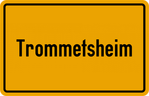 Ortsschild Trommetsheim