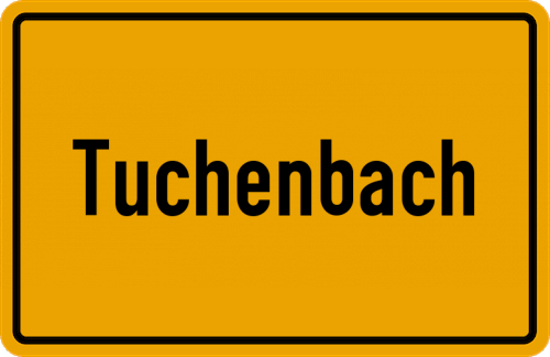 Ortsschild Tuchenbach