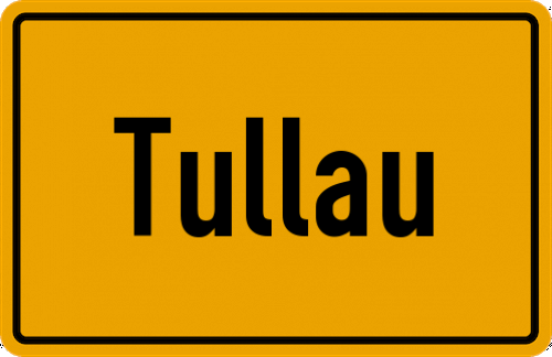 Ortsschild Tullau