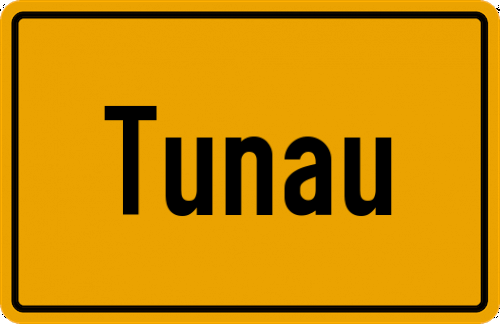 Ortsschild Tunau