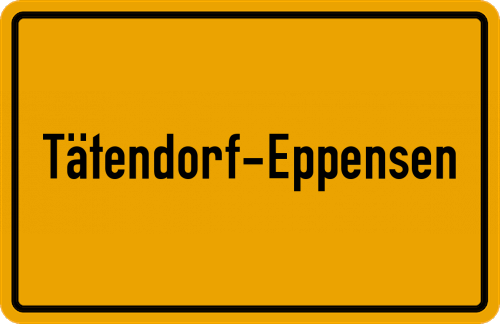 Ortsschild Tätendorf-Eppensen