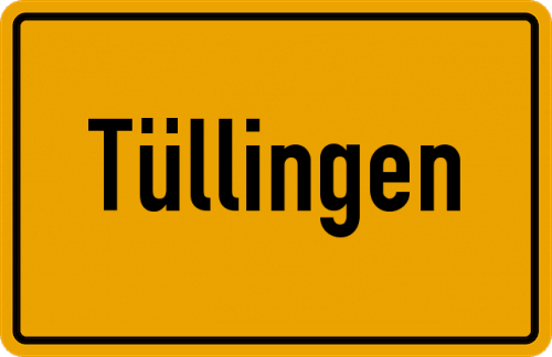 Ortsschild Tüllingen