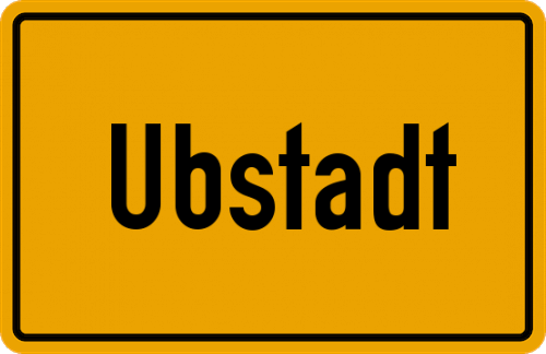 Ortsschild Ubstadt