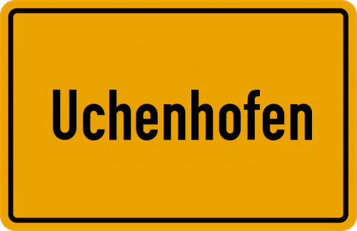 Ortsschild Uchenhofen