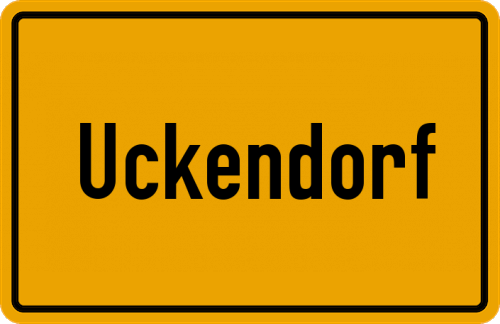 Ortsschild Uckendorf