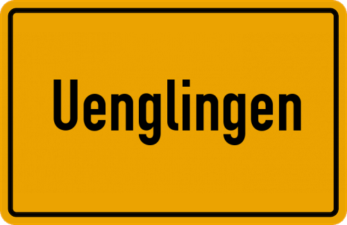 Ortsschild Uenglingen