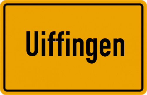 Ortsschild Uiffingen