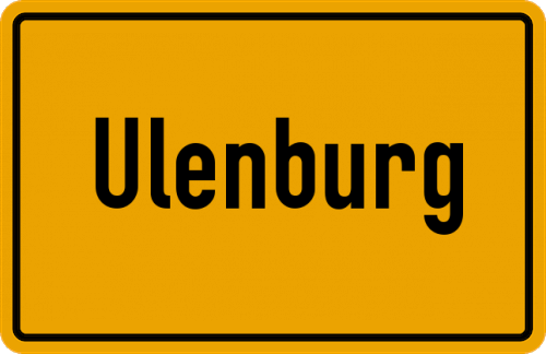Ortsschild Ulenburg