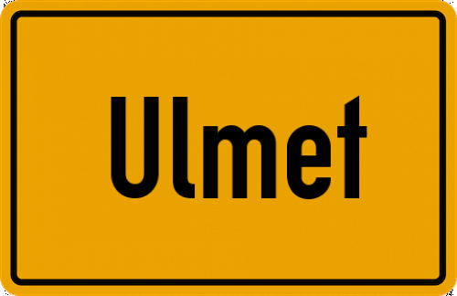 Ortsschild Ulmet