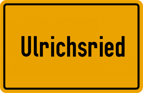 Ortsschild Ulrichsried