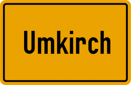 Ortsschild Umkirch