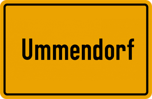 Ortsschild Ummendorf