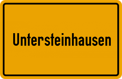 Ortsschild Untersteinhausen
