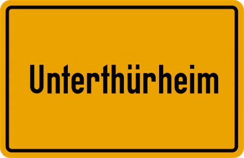 Ortsschild Unterthürheim