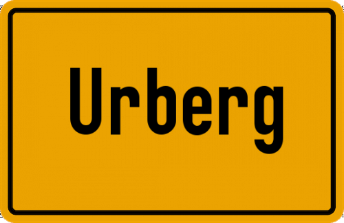 Ortsschild Urberg