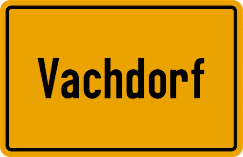 Ortsschild Vachdorf
