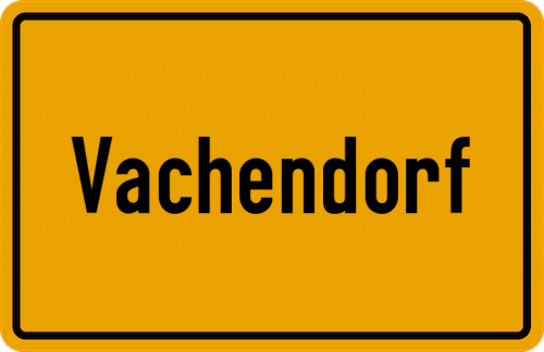 Ortsschild Vachendorf