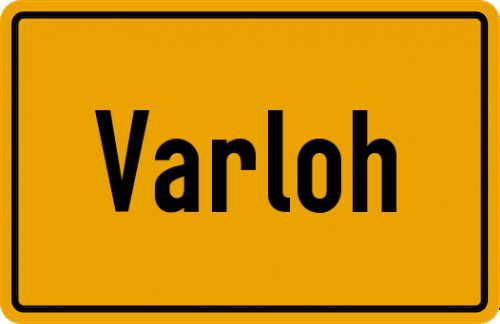 Ortsschild Varloh