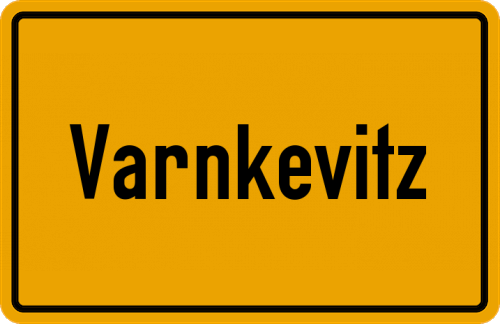Ortsschild Varnkevitz