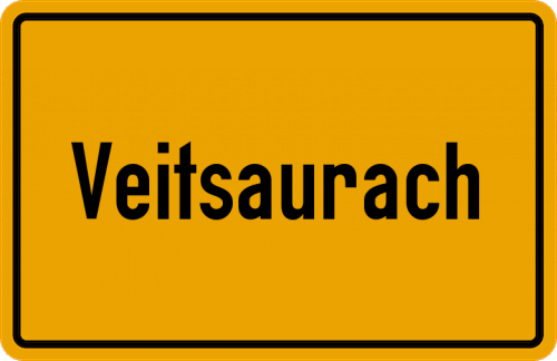 Ortsschild Veitsaurach